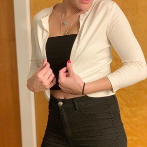 White Cardigan
